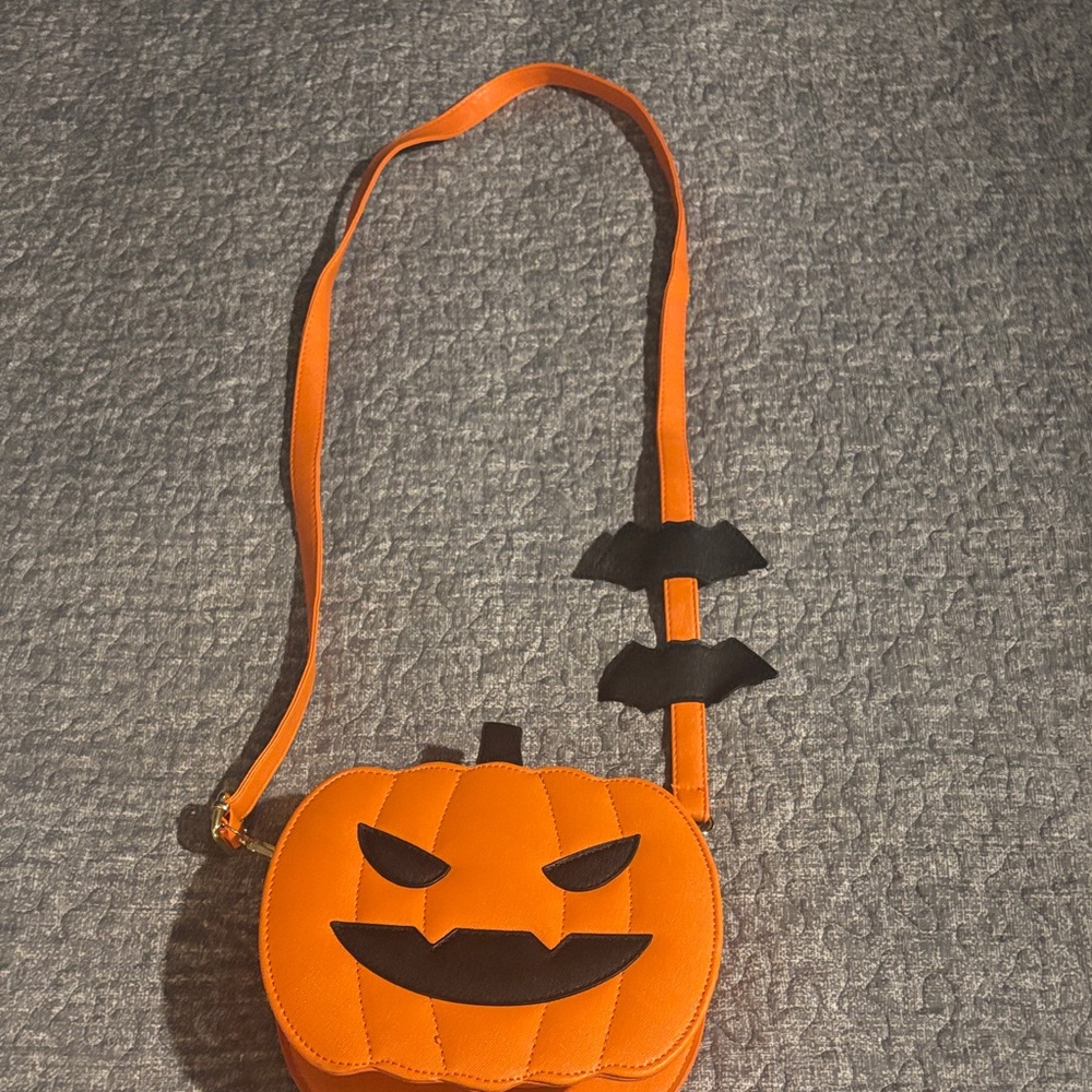 Orange Pumpkin Crossbody Bag